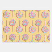 Lollipops Wrapping Paper Geschenkpapier Set (Vorderseite)