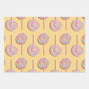 Lollipops Wrapping Paper Geschenkpapier Set