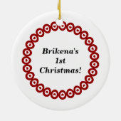 Lollis wenig Kuchen-Verzierung Keramikornament (Hinten)