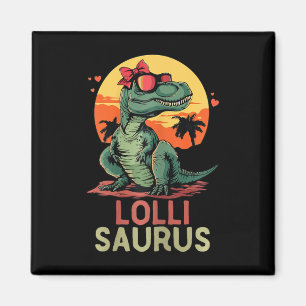 Lollisaurus Dino Dinosaur Lolli-saurus T-rex Funny Magnet