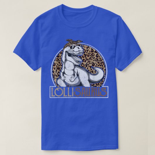 Lollisaurus Dinosaur Lolli LeopardMütter Day Gran T-Shirt (Design vorne)