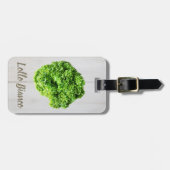 Lollo Bianco Salad Salat Blätter für Veganer Gepäckanhänger (Vorderseite horizontal)