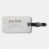 Lollo Bianco Salad Salat Blätter für Veganer Gepäckanhänger (Rückseite horizontal)