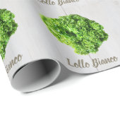 Lollo Bianco Salad Salat Blätter für Veganer Geschenkpapier (Rolleneckpunkt)