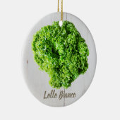Lollo Bianco Salad Salat Blätter für Veganer Keramik Ornament (Rechts)