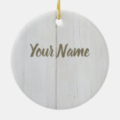 Lollo Bianco Salad Salat Blätter für Veganer Keramik Ornament (Hinten)