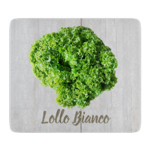 Lollo Bianco Salad Salat Blätter für Veganer Schneidebrett
