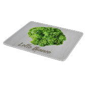 Lollo Bianco Salad Salat Blätter für Veganer Schneidebrett (Ecke)