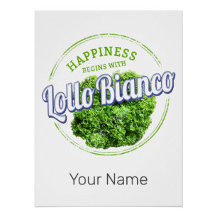 Lollo Bianco Salad Vintag Lollo Bionda Vegan Poster