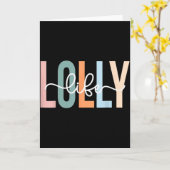 Lolly Life Lolly Oma Tee Einzigartige Lolly Oma  Karte (Gelbe Blume)