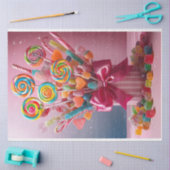 Lolly Pop Bouquet Dekoupage Tissue Paper Seidenpapier (Basteln)
