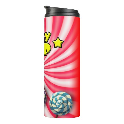 Lolly Pop Wrapper Thermosbecher (Nach rechts gedreht)