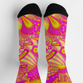 LollyPoP 3D-Fraktal aus geschmolzenem Glas Socken (Oben)