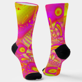 LollyPoP 3D-Fraktal aus geschmolzenem Glas Socken