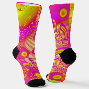 LollyPoP 3D-Fraktal aus geschmolzenem Glas Socken