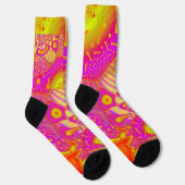 LollyPoP 3D-Fraktal aus geschmolzenem Glas Socken (Rechts)