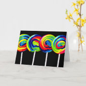Lollypop Karte (Gelbe Blume)