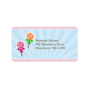 Lollypop Mailing Labels Adressaufkleber