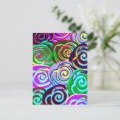 Lollypop-Muster Postkarte (Stehend Vorderseite)