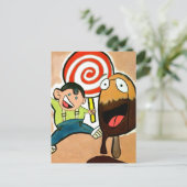 Lollypop Postkarte (Stehend Vorderseite)