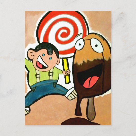 Lollypop Postkarte (Vorderseite)