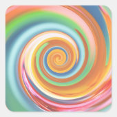 Lollypop Quadratischer Aufkleber (Vorderseite)