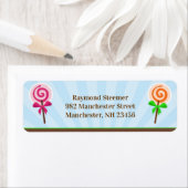 Lollypop-Rücksendeadressen-Aufkleber (Insitu)