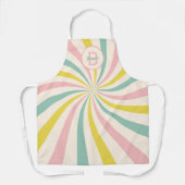 'Lollypop Vibes', Retro-Monogramm Schürze (Vorderseite)
