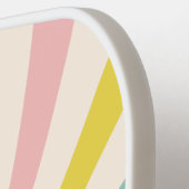 'Lollypop Vibes', Retro personalisiert Pickleball Schläger (Linke Seite)