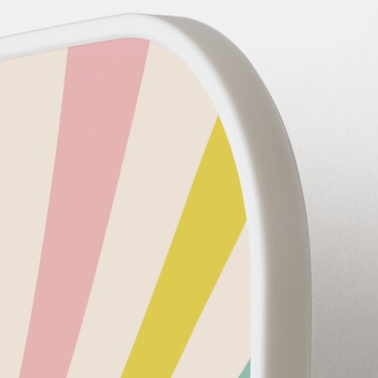 'Lollypop Vibes', Retro personalisiert Pickleball Schläger (Linke Seite)