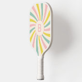 'Lollypop Vibes', Retro personalisiert Pickleball Schläger (Links)