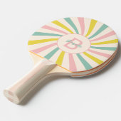 'Lollypop Vibes', Retro personalisiert Tischtennis Schläger (Vorderseite)