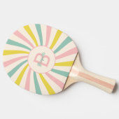 'Lollypop Vibes', Retro personalisiert Tischtennis Schläger (Seitenansicht)