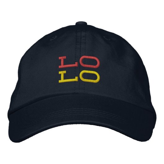 Lolo Baseball Hat Bestickte Baseballkappe (Vorderseite)