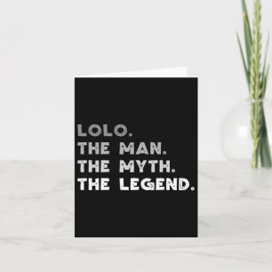 Lolo Der Mensch Der Mythos der Legende Cool Lolo Karte