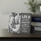 Lolo Großvater Vatertag Kinder Foto Fotoplatte