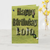 Lolo Lawn Bowls Birthday Card, Karte (Gelbe Blume)