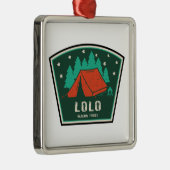 Lolo National Forest Montana Camping Ornament Aus Metall (Rechts)
