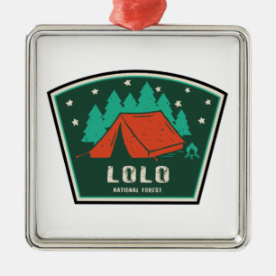 Lolo National Forest Montana Camping Ornament Aus Metall