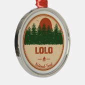 Lolo National Forest Ornament Aus Metall (Rechts)