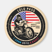 Lolo Pass Idaho Motorcycle Magnet (Vorne)