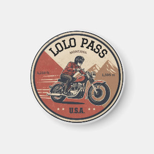 Lolo Pass Road Oregon Motorradtour Magnet