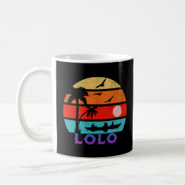 Lolo Retro Sunset Ocean Großvater Kaffeetasse