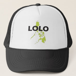 Lolo über Philippinen-Karte Truckerkappe