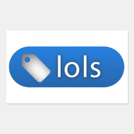 lols Tag Rechteckiger Aufkleber (Vorderseite)