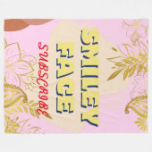 LOLsmileyface-Decken Fleecedecke (Vorderseite (Horizontal))