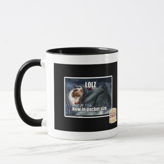 LOLZ jetzt in im Taschenformat Tasse (Links)