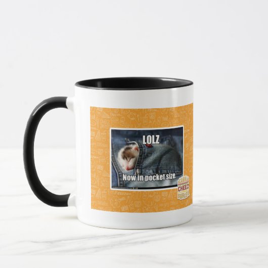 LOLZ jetzt in im Taschenformat Tasse (Links)