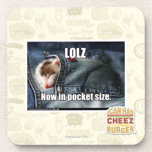 LOLZ jetzt in im Taschenformat Untersetzer (Vorderseite)