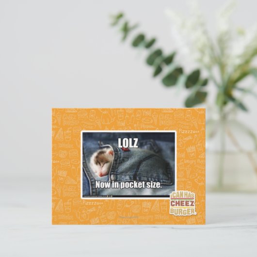 LOLZ jetzt in Pocket Size Postkarte (Stehend Vorderseite)